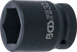 Douille à choc, six pans | 20 mm (3/4") | 32 mm