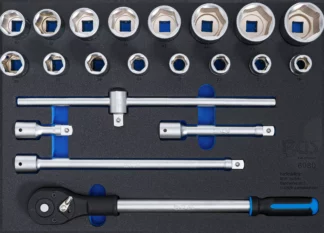 Insert de servante d’atelier 3/3 : Jeu de douilles | 20 mm (3/4") | 21 pièces