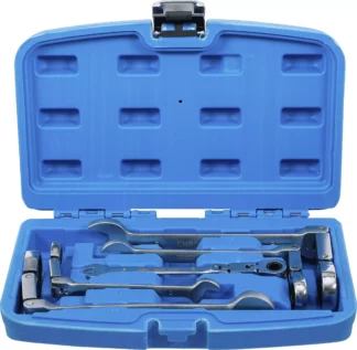 Jeu de clés mixtes à cliquet à double articulation | pliable | 8 - 19 mm | 5 pièces