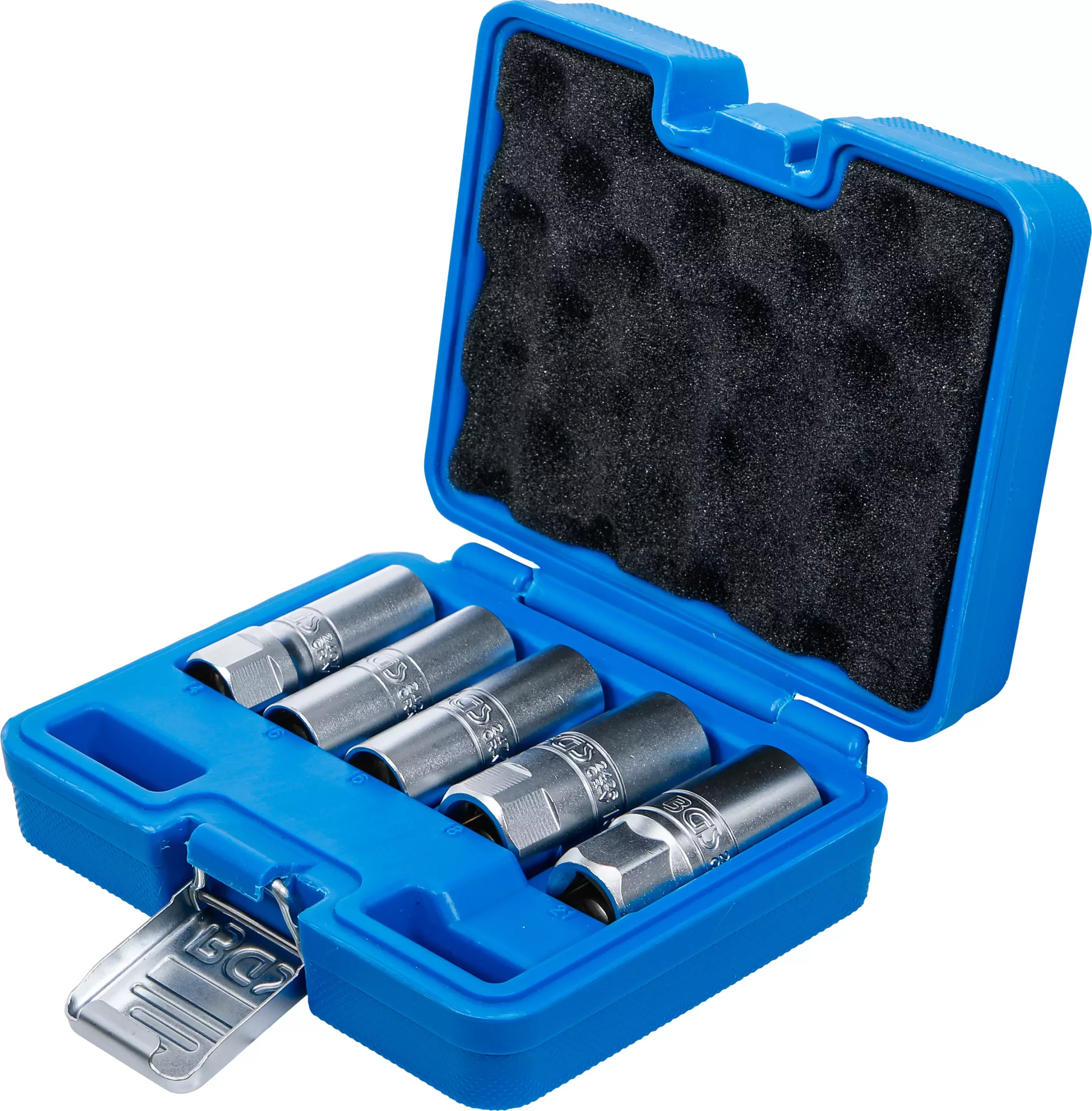 Jeu de douilles pour bougies d’allumage à six pans | empreinte carré femelle | 12,5 mm (1/2") | 14 - 21 mm | 5 pièces – Image 3