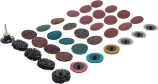 Jeu de disques/plateaux abrasifs | Ø 50 mm | 35 pièces