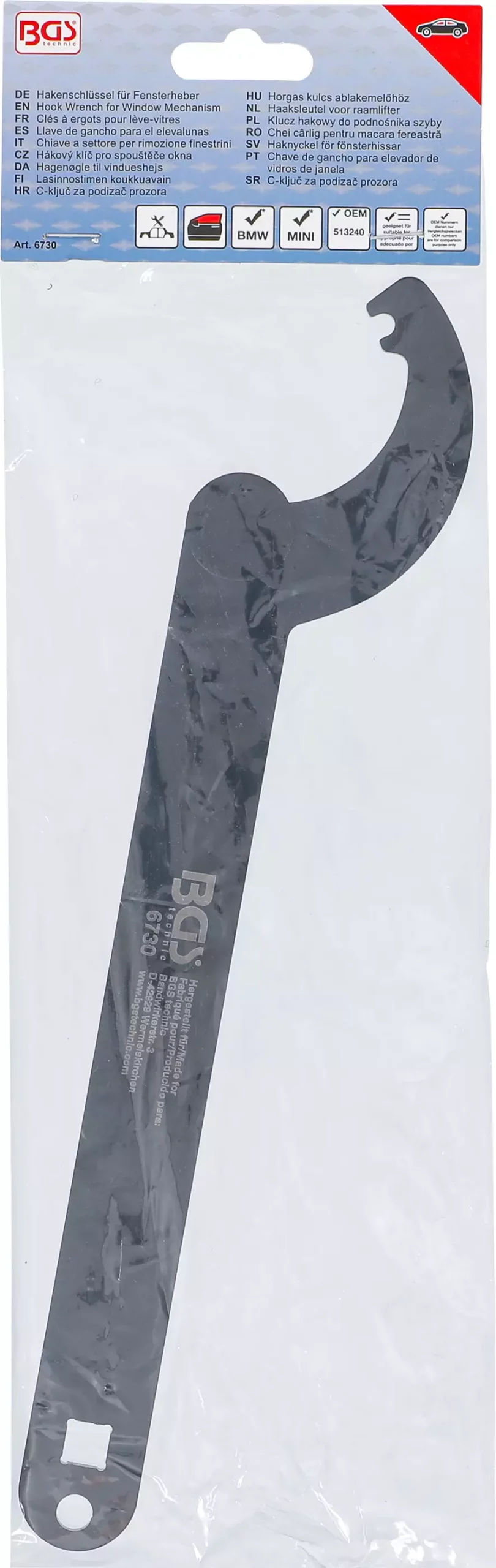 Clés à ergots pour lève-vitres | pour BMW E60, E81, E82 & MINI, R52, R53 – Image 4