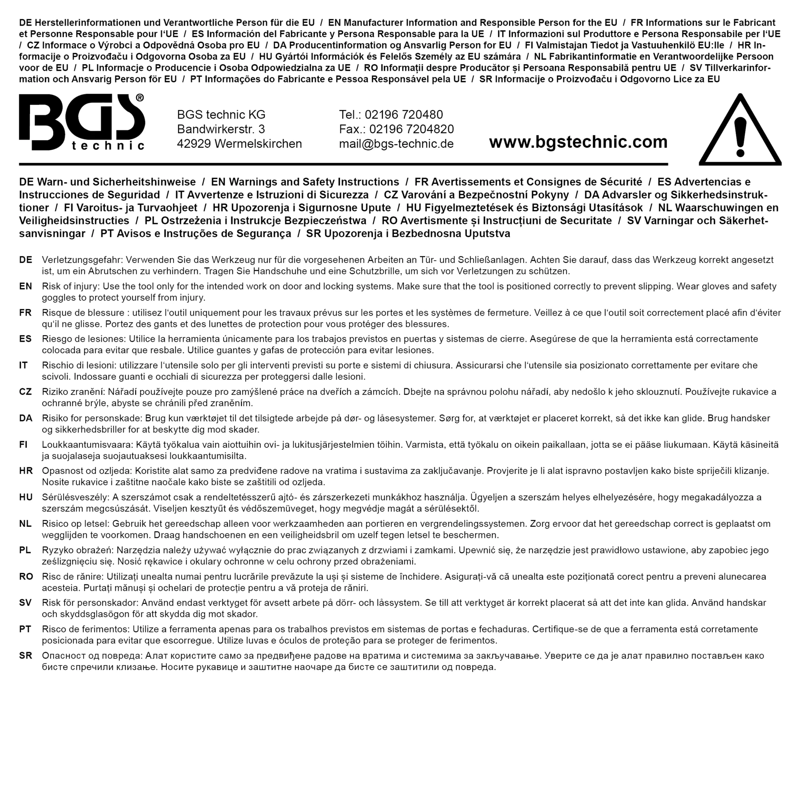 Clés à ergots pour lève-vitres | pour BMW E60, E81, E82 & MINI, R52, R53 – Image 5