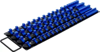 Jeu de rails pour douilles | avec 80 clips | pour douilles de 6,3 mm (1/4"), 10 mm (3/8"), 12,5 mm (1/2")