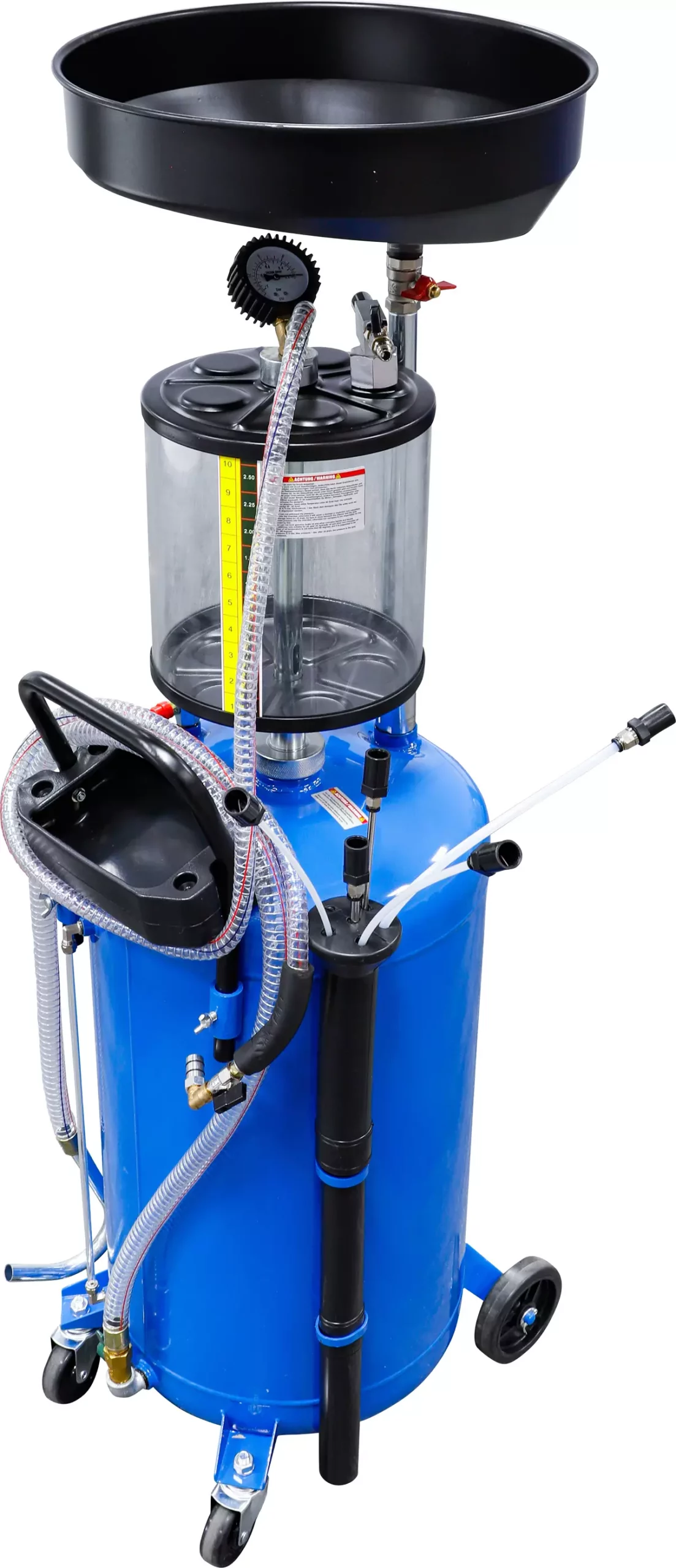 Vidangeur pneumatique d’huile avec récupérateur d’huile usée | 80 l