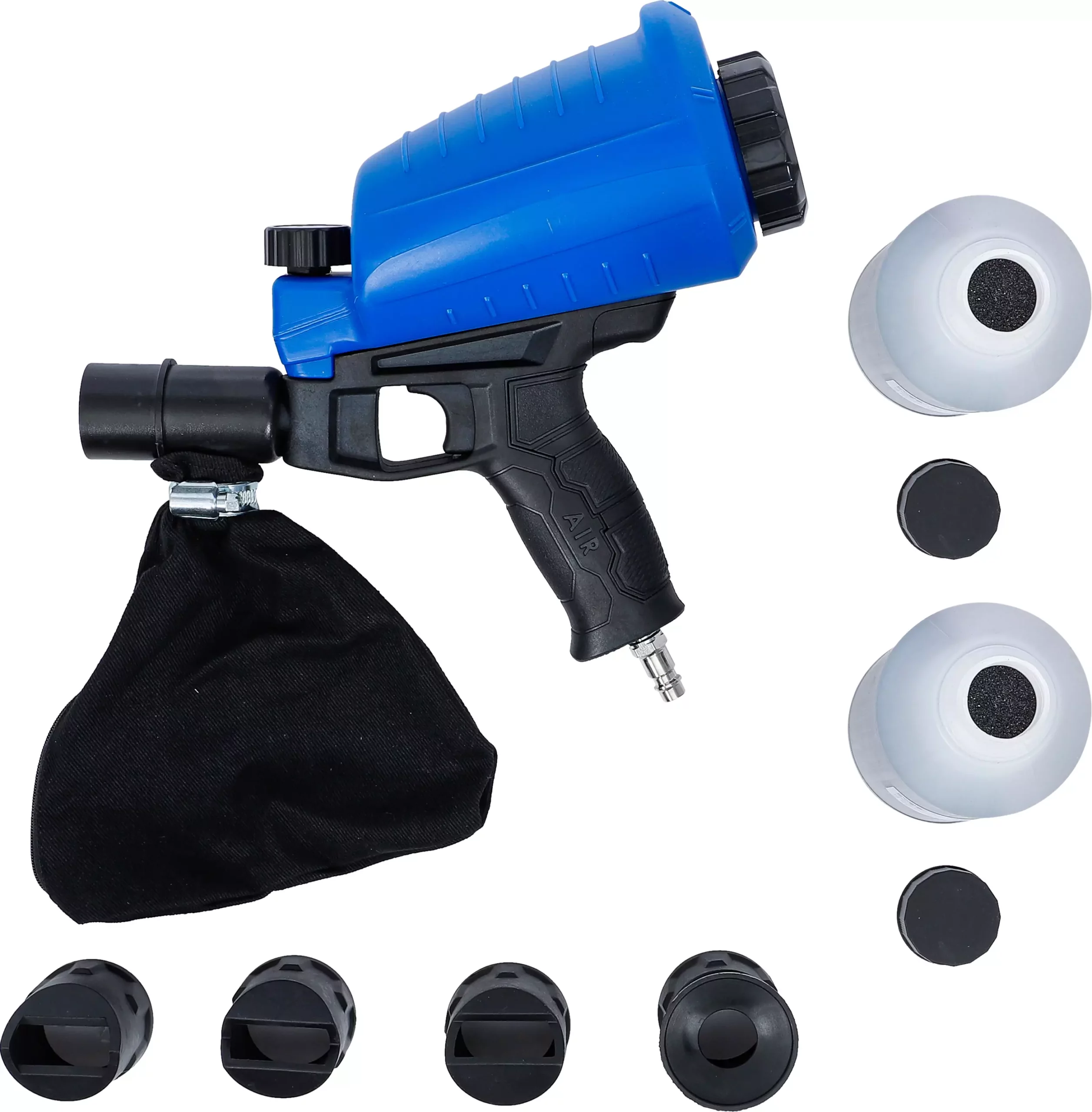 Pistolet de sablage pneumatique avec accessoires| 3 pièces – Image 4