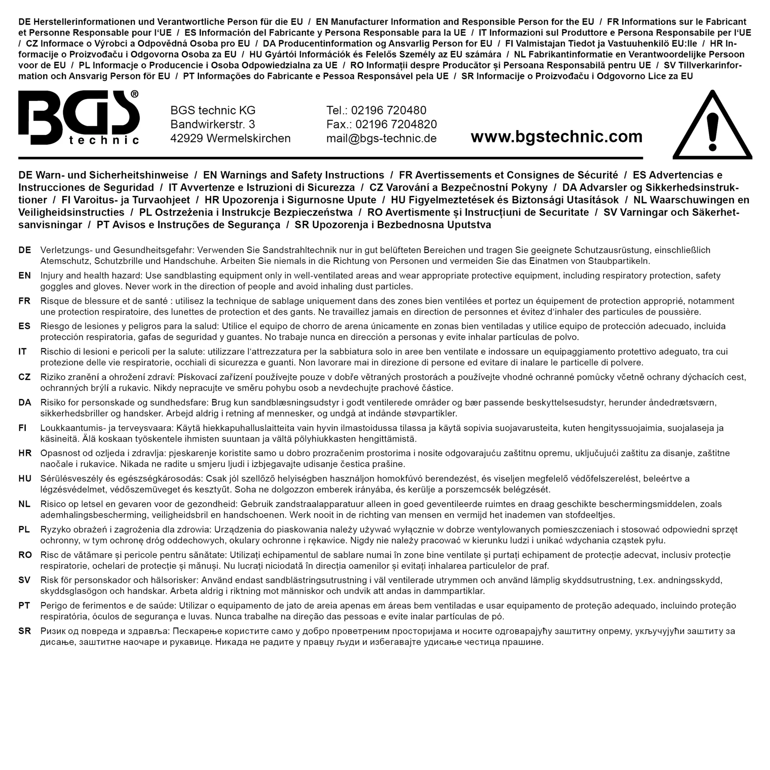 Pistolet de sablage pneumatique avec accessoires| 3 pièces – Image 6