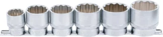 Jeu de douilles, douze pans | 12,5 mm (1/2") | 24 - 38 mm | 6 pièces
