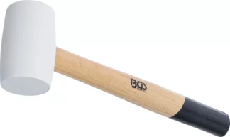 Maillet caoutchouc | manche Hickory | tête blanche | Ø 48 mm | 250 g