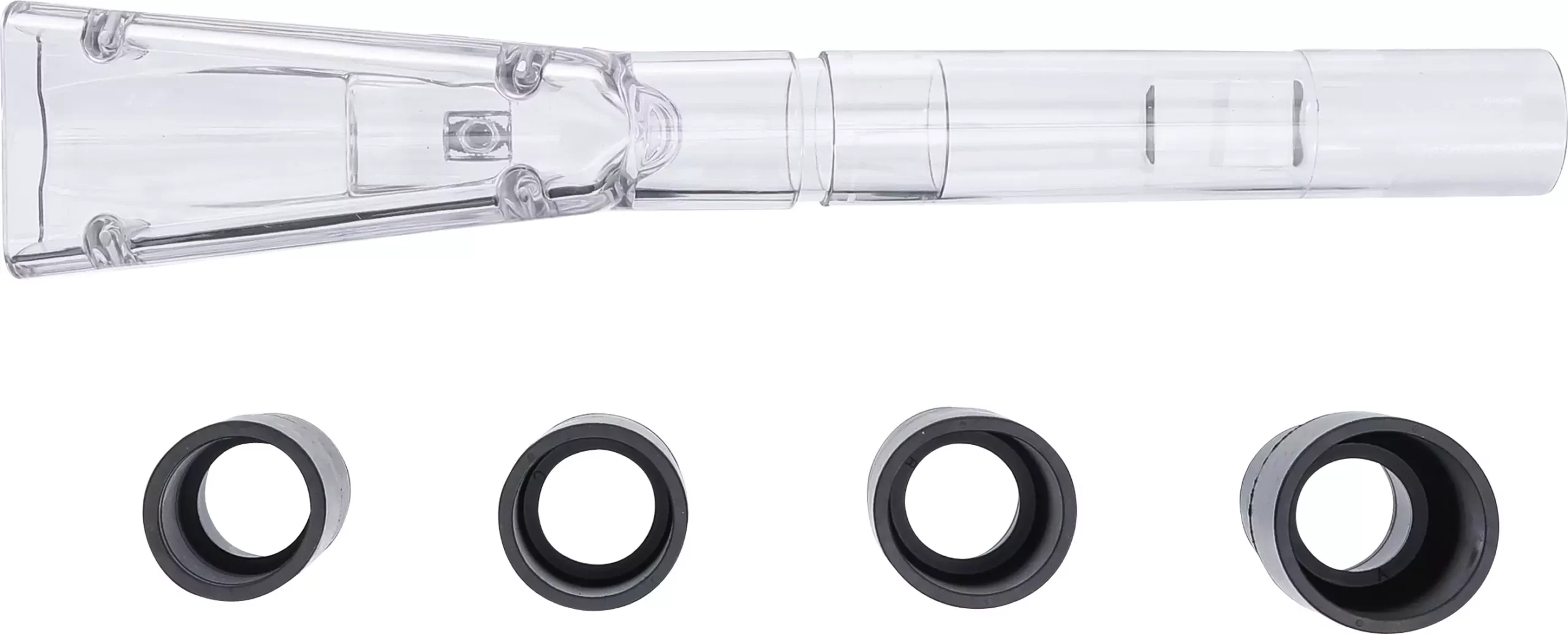 Accessoire d’aspiration pour pistolet pneumatique de nettoyage | petit | avec 4 adaptateurs | pour art. 70150 – Image 3