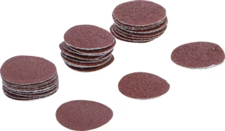 Jeu de feuilles abrasives pour ponçeuse excentrée | Ø 30 mm | Cal. 60 - 80 - 120 | 30 pièces