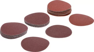 Jeu de feuilles abrasives pour ponçeuse excentrée | Ø 75 mm | Cal. 60 - 80 - 120 | 30 pièces