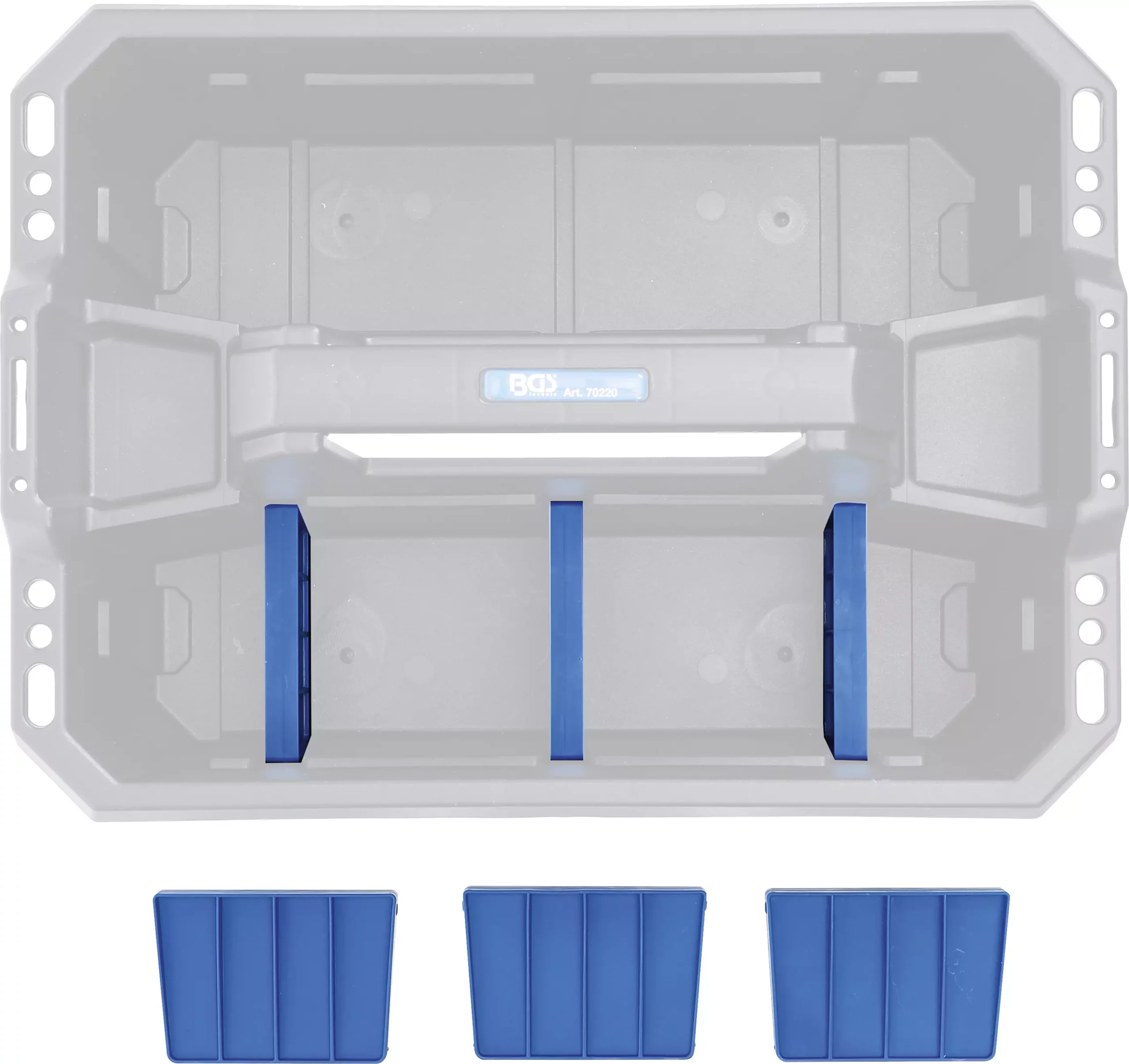 Languettes de séparation pour caisse porte-outils | matière plastique | 6 pièces – Image 4