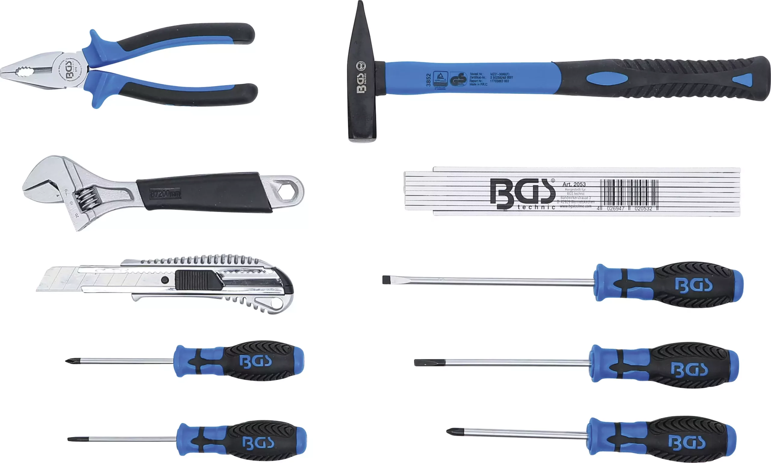 Caisse porte-outils | matière plastique | avec assortiment d’outils | 11 pièces – Image 3