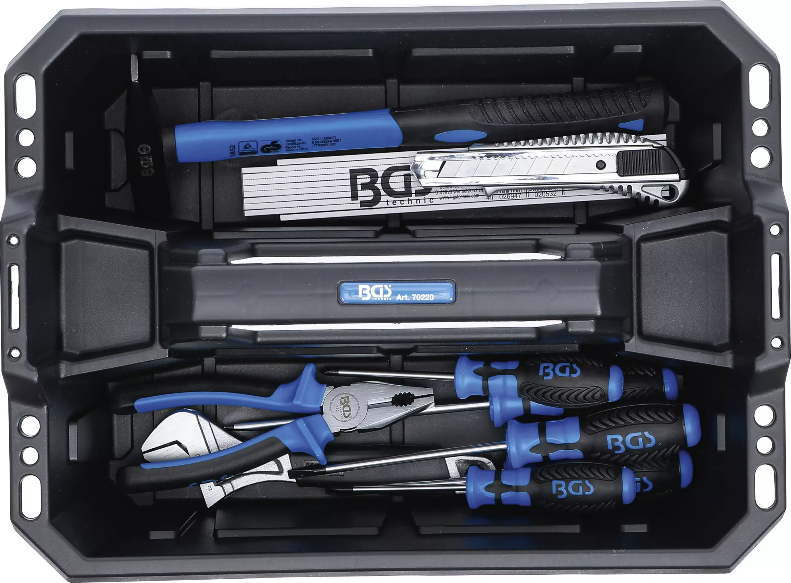 Caisse porte-outils | matière plastique | avec assortiment d’outils | 11 pièces – Image 4