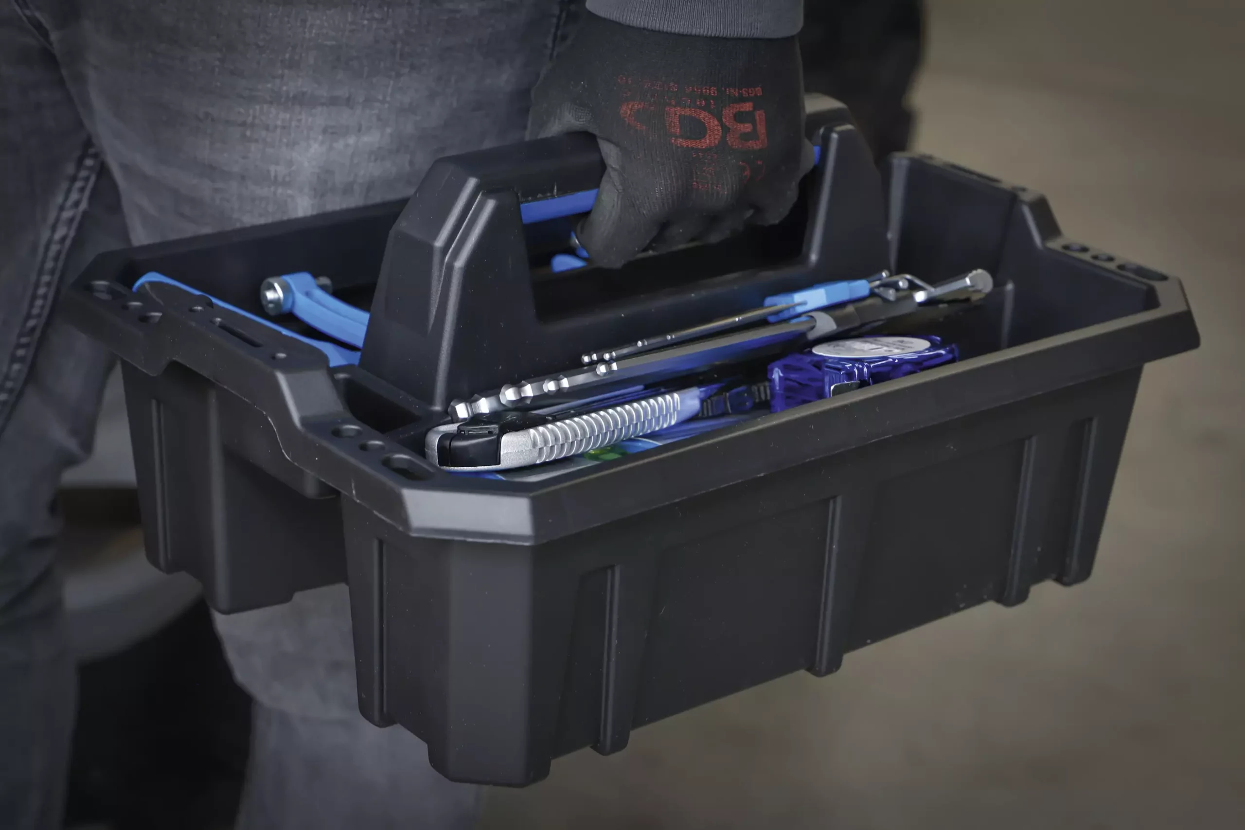 Caisse porte-outils | matière plastique | avec assortiment d’outils | 11 pièces – Image 6