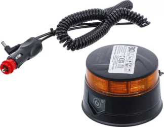 Lampe de signalisation panoramique à batterie | jaune | avec aimant | 12 V / 24 V | Ø 130 mm