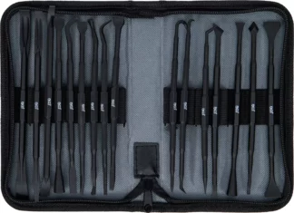 Grattoirs en matière plastique et jeu d’outils de montage / démontage de joints toriques / bagues d’étanchéité | 16 pièces