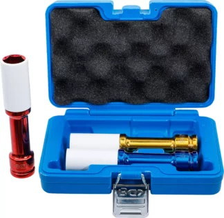 Jeu de douilles de puissance avec protection | 12,5 mm (1/2") | longueur 150 mm | 17 / 19 / 21 mm | 3 pièces