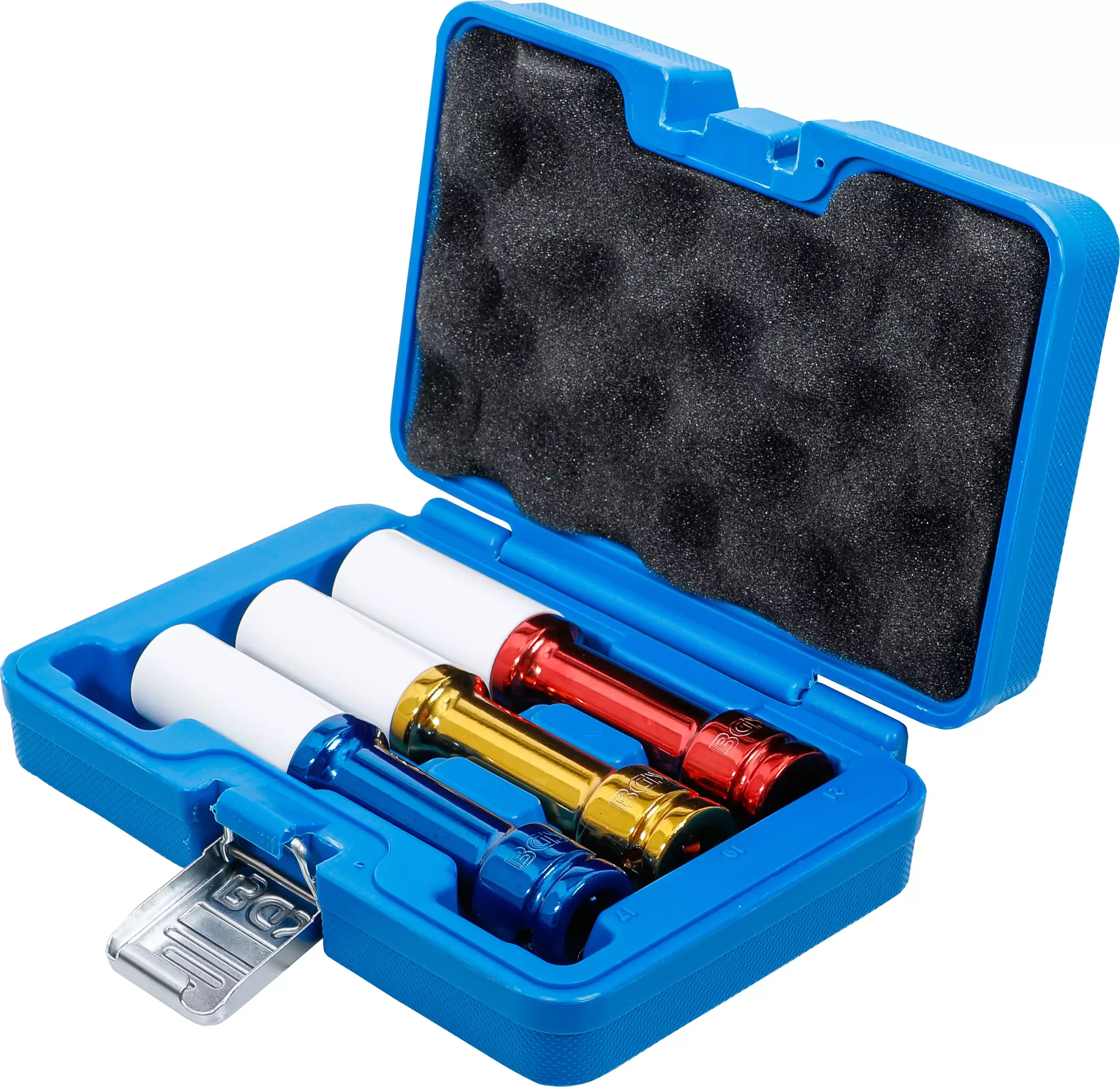 Jeu de douilles de puissance avec protection | 12,5 mm (1/2") | longueur 150 mm | 17 / 19 / 21 mm | 3 pièces – Image 3