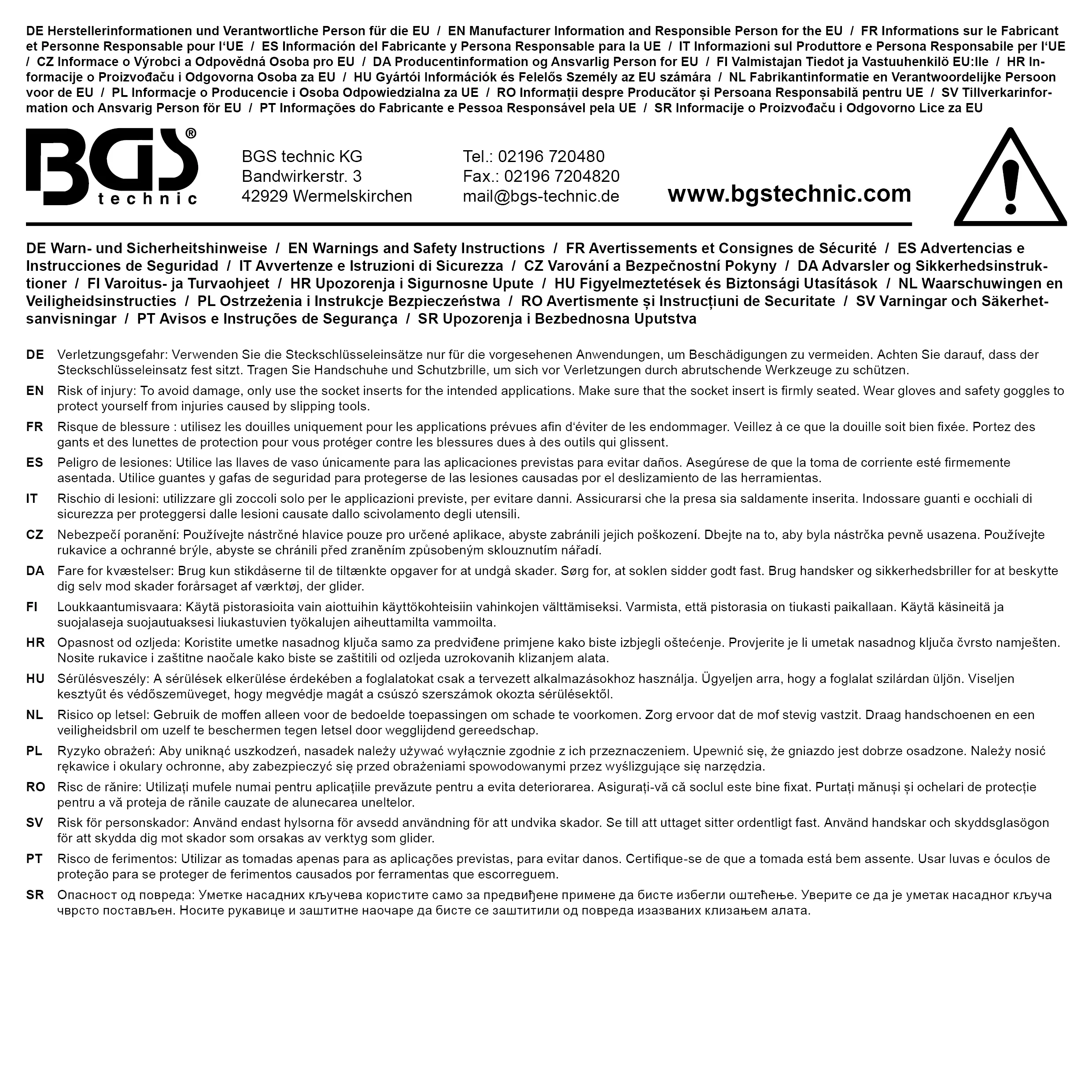 Jeu de douilles de puissance avec protection | 12,5 mm (1/2") | longueur 150 mm | 17 / 19 / 21 mm | 3 pièces – Image 6