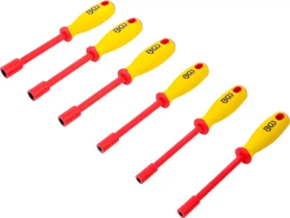 Jeu de tournevis VDE à douilles | six pans | 5,5 - 12 mm | 6 pièces