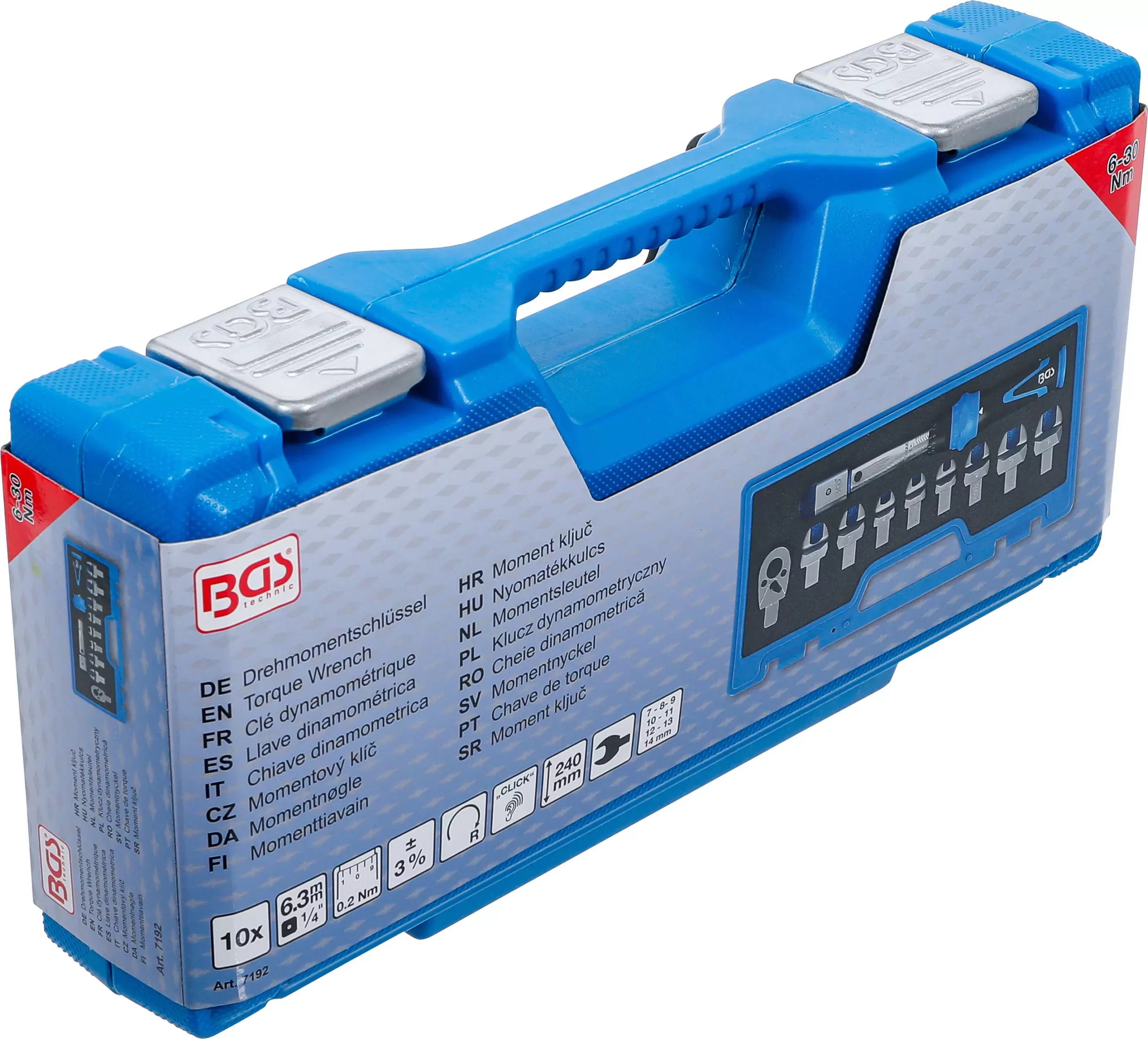 Jeu de clés dynamométriques | pour outils enfichables de 9 x 12 mm | 6 - 30 Nm | 10 pièces – Image 8