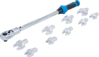 Jeu de clés dynamométriques | pour outils enfichables de 14 x 18 mm | 40 - 210 Nm | 11 pièces