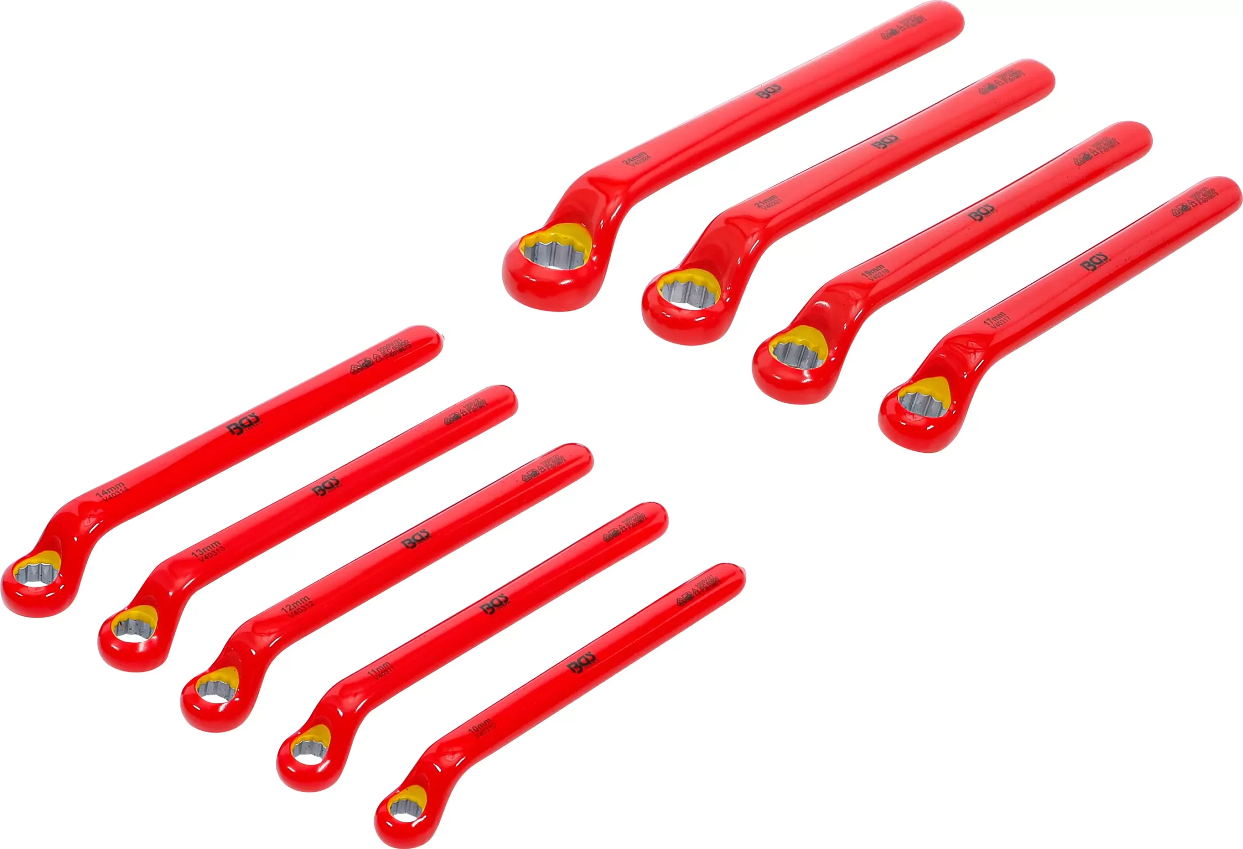 Jeu de clés polygonales VDE | contre-coudées | 10 - 24 mm | 9 pièces – Image 3