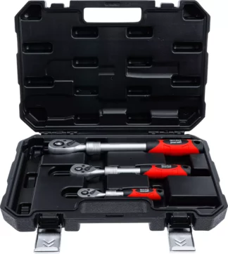 Jeu de cliquets | extensible | 6,3 mm (1/4") - 10 mm (3/8") - 12,5 mm (1/2") | 3 pièces