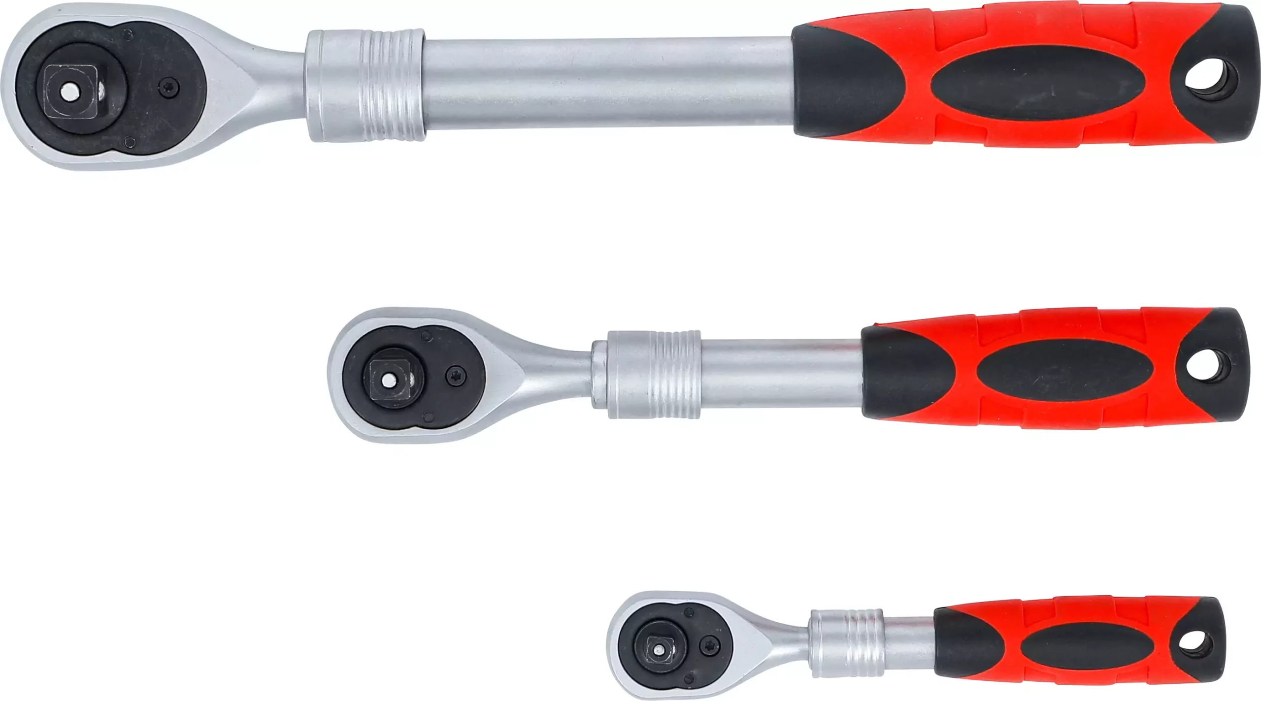 Jeu de cliquets | extensible | 6,3 mm (1/4") - 10 mm (3/8") - 12,5 mm (1/2") | 3 pièces – Image 5