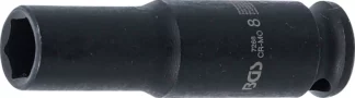 Douille à choc, six pans, longue | 6,3 mm (1/4") | 8 mm