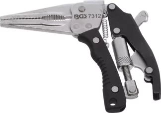 Pince étau à longs becs | avec poignée pistolet | 170 mm
