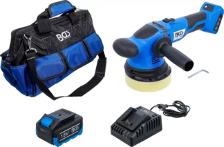 Jeu de polisseuse excentrique sur batterie | sans balais | 18 V | avec batterie et chargeur rapide