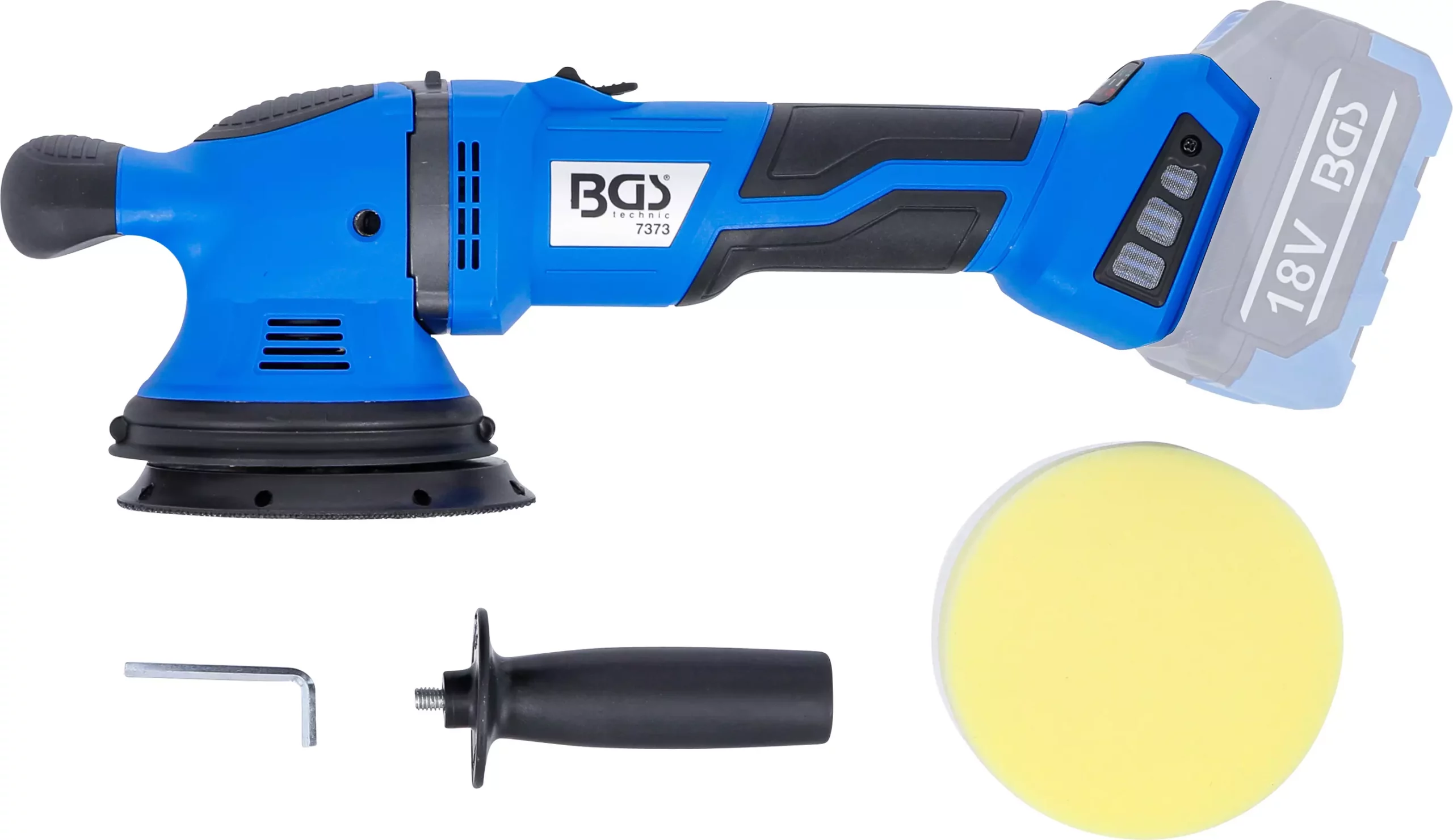 Jeu de polisseuse excentrique sur batterie | sans balais | 18 V | avec batterie et chargeur rapide – Image 6