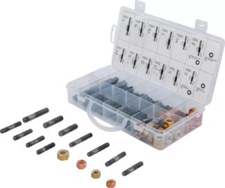 Assortiment d’écrous et de goujons pour collecteurs d’admission/d’échappement | 100 pièces
