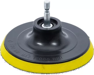Plateau autoagrippant | pour art. 74367 | entraînement six pans mâle, 6,3 mm 1/4" | Ø 100 mm