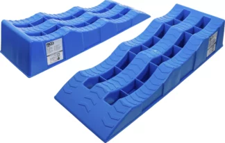 Jeu de rampes d’accès | matière plastique | avec 3 hauteurs de rampe | 2 pièces