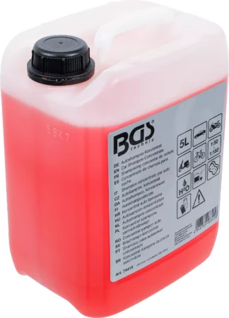 Shampooing concentré de voiture | rouge | 5 l