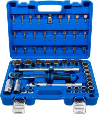 Coffret de Douilles douze pans | 12,5 mm (1/2") | 8 - 32 mm | 51 pièces