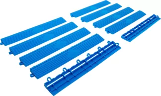 Jeu d’éléments de bord de carreaux en plastique | système de clic | 400 x 55 x 15 mm | 10 pcs.