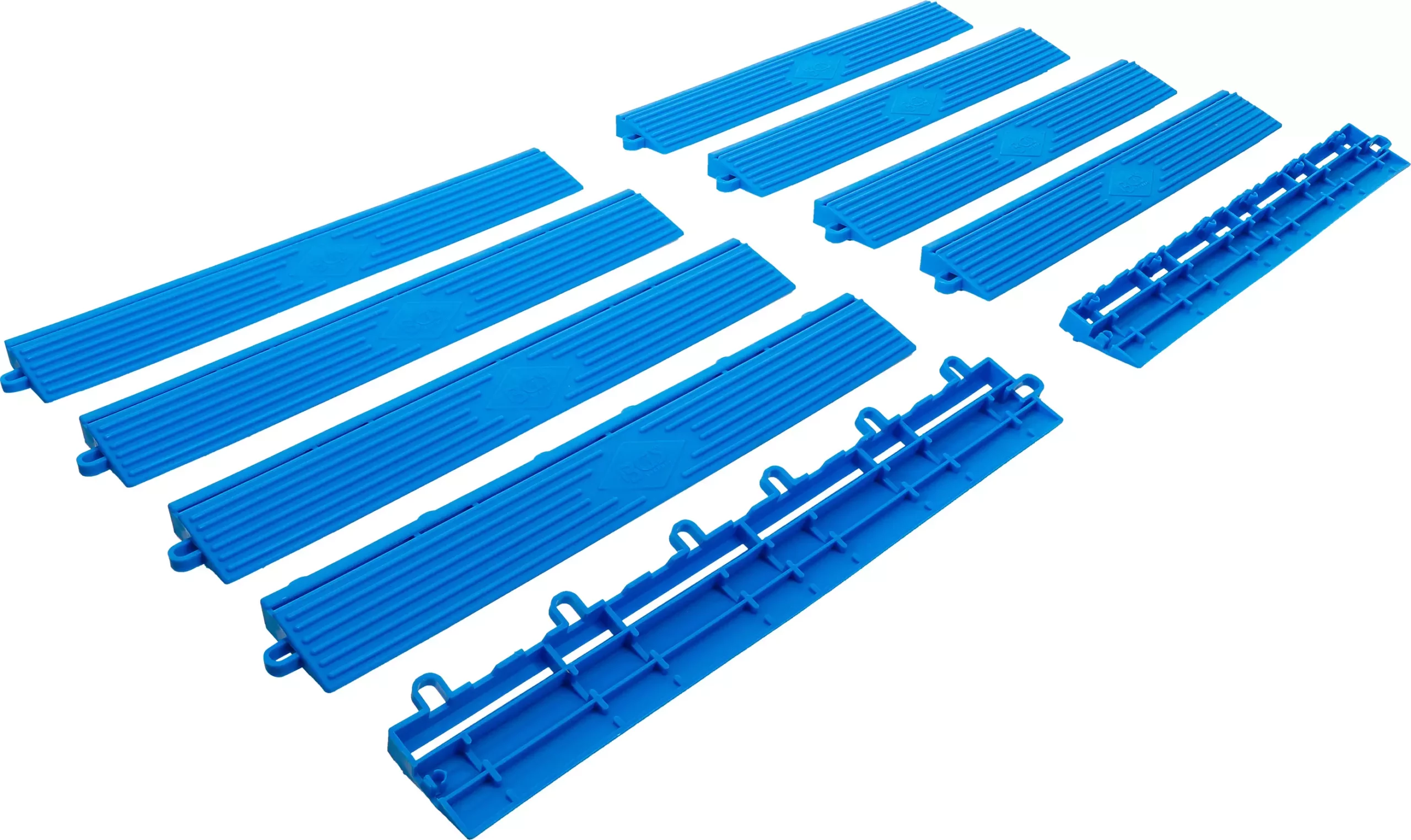Jeu d’éléments de bord de carreaux en plastique | système de clic | 400 x 55 x 15 mm | 10 pcs.