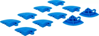 Kit d’éléments d’angle de carreaux en plastique | système de clic | 57 x 57 x 18 mm | 10 pcs.
