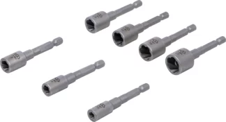 Jeu d’extracteurs de vis et écrous | entraînement six pans mâle 6,3 mm (1/4") | pour perceuses | 7 pcs.