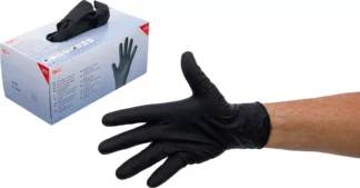 Boîte de gants jetables | nitrile | avec adhérence supplémentaire | taille XL | 100 pcs.