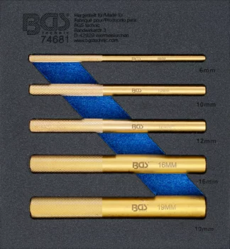 Insert de servante d’atelier 1/6 : Jeu de poinçons en laiton | 6 - 19 mm | 5 pcs.