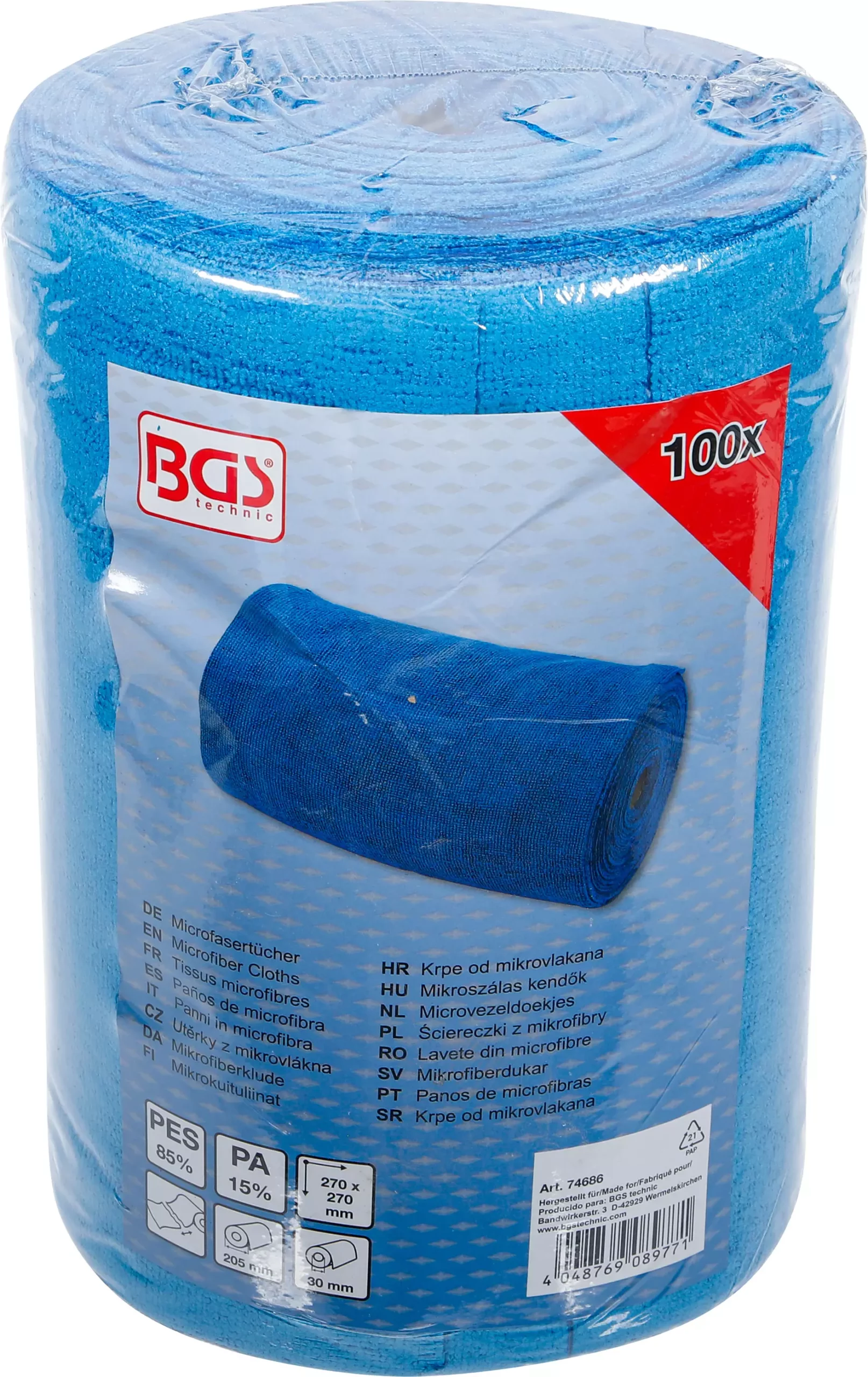 Tissus microfibres | 270 x 270 mm | perforé | 100 pcs. – Image 4