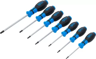 Jeu de tournevis | Profil T (pour Torx) avec perçage | T10 - T40 | 7 pièces
