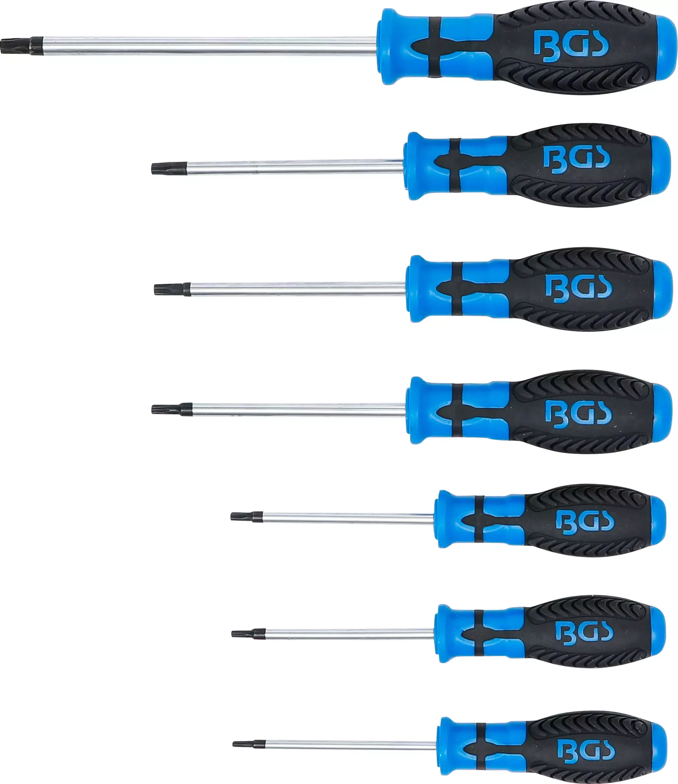 Jeu de tournevis | Profil T (pour Torx) avec perçage | T10 - T40 | 7 pièces – Image 2