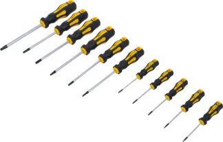 Jeu de tournevis | profil en T (pour Torx) T6 - T40 | 11 pièces